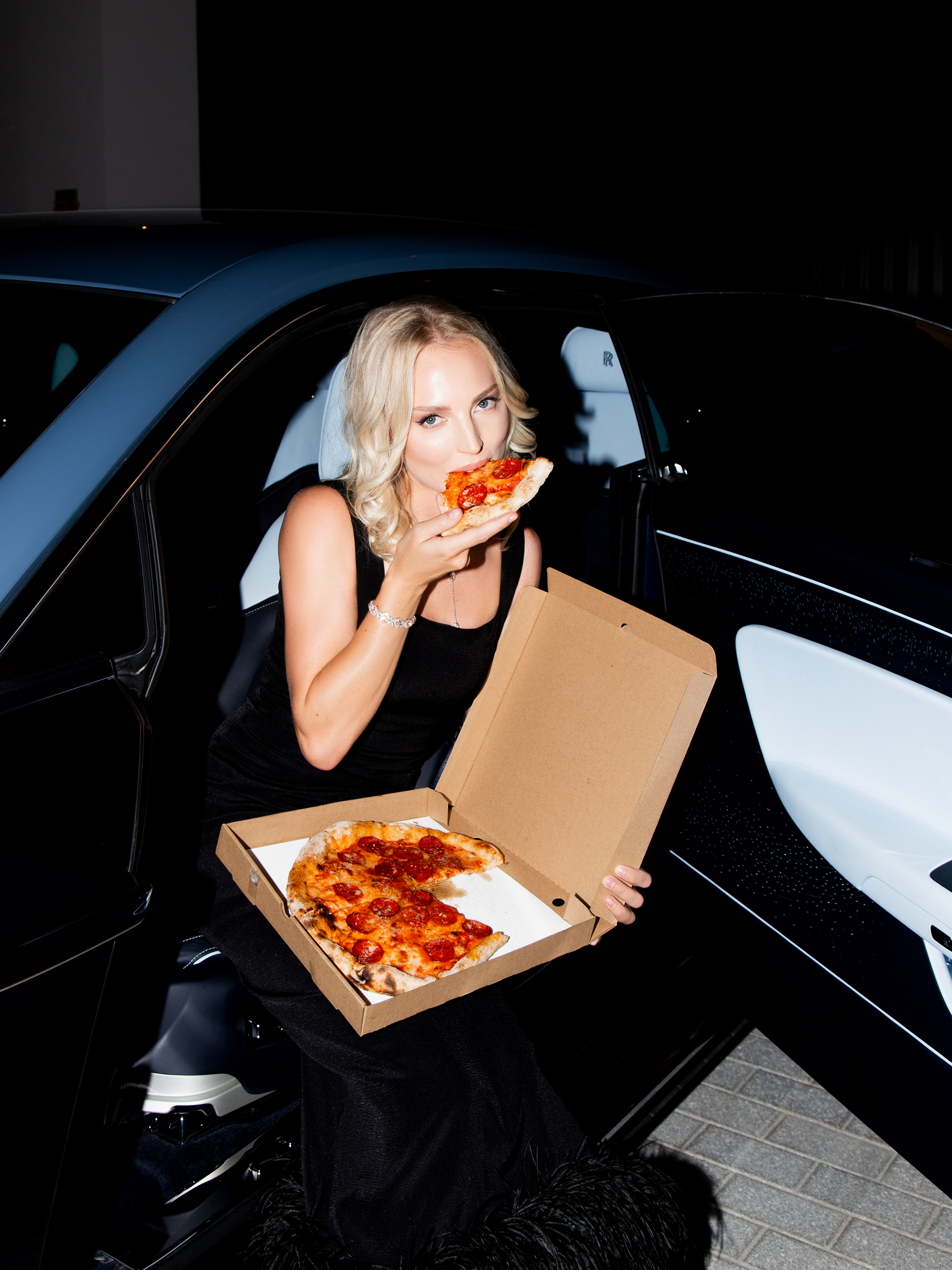 Dia Maria evening editorial portrait